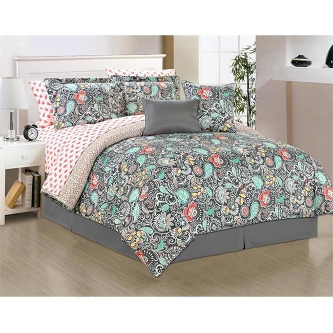 Manhattan Heights 24186 Alessandra Comforter Bed Set, Queen Size 10