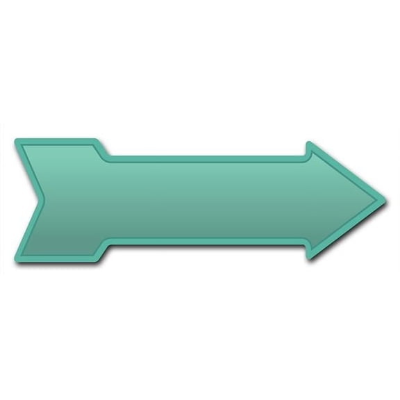 SignMission 10 x 30 in. Indoor & Outdoor Decor Direction Sticker Vinyl Wall Decals - Mint - 24 in.