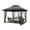 9C dark gray + light gray 429C, variant on Double Roof Pop-Up Gazebo Canopy Tent – Mosquito Netting, Curtains, Sandbags, Portable with Carry Bag – Outdoor Shade for Patio, Garden, Lawn – 12x12ft – Khaki+Brown, 3.6x3.6M