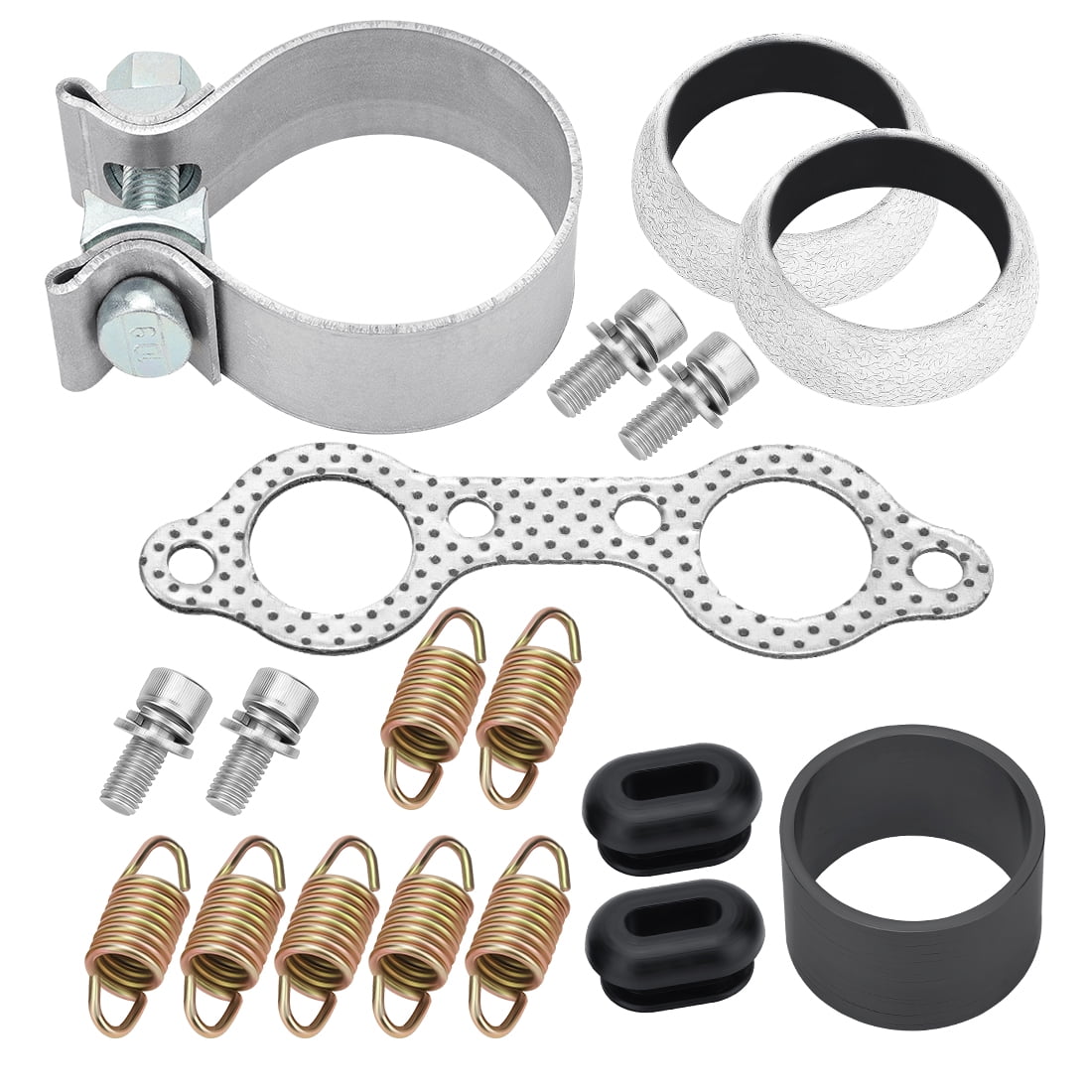 M MATI Exhaust Manifold Spring Gasket Rebuild Kit for Polaris UTV RZR 800 2008-2011