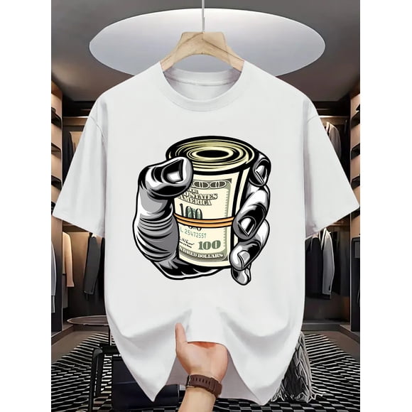 T Shirt A Stylish And Minimalist Round-Neck Featuring a Classic Design That Is Versatile for Various Occasions