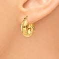 thumbnail image 3 of 14K Hoop Earrings 14k Yellow Gold Earrings, 3 of 4