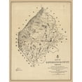 thumbnail image 3 of Michie 15x18 Black Modern Framed Museum Art Print Titled - Rappahannock County Virginia - Michie 1866, 3 of 5