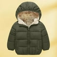 thumbnail image 2 of Boys' Padded Coat Thickened Hooded Jacket Down Jacket (1Y 6Y), 2 of 4