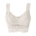 thumbnail image 2 of Itsame 1PC Bras for Women's Full Support Everyday Casual Bra Set Tie Front Wireless Comfort Bralette complexion Size 2XL, 2 of 4