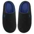 thumbnail image 4 of Men's Comfort Two-Tone Memory Foam Mule Slippers Plush Lined House Shoes Size, 4 of 5