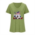 thumbnail image 2 of Camisetas de Cuello Redondo Impreso Gradiente de las Mujeres, Manga Corta Casual Top para el Uso Diario, 2 of 5
