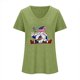thumbnail image 2 of Camisetas de Cuello Redondo Impreso Gradiente de las Mujeres, Manga Corta Casual Top para el Uso Diario, 2 of 5