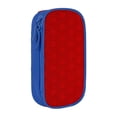 thumbnail image 1 of Large Storage Pencil Case, Red Fish Scales Pattern with Zipper Large Capacity Pen Bag, 1 of 8