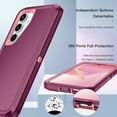 thumbnail image 4 of I-HONVA Compatible with Samsung Galaxy S24 FE Case,3-Layer Military Grade Drop Protection Anti-Slip Rugged Shockproof Dustproof Protection 6.7 inch Phone Case,Purple Pink, 4 of 6