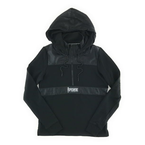 Victoria S Secret Pink Perfect Quarter Zip Hoodie Walmart Com