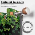thumbnail image 2 of Outdoor Curtains for Patio Waterproof, St. Patrick's Day Outdoor Privacy Panels Grommet, Green Lucky Shamrocks Harp Beer Black Blackout Outside Curtains for Porch/Cabana 54"x95", 2 Panels, 2 of 8