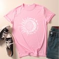 thumbnail image 4 of T-Shirt à Col Montant Simulé Imprimé Vintage pour Femme, Petite, Manches Courtes, Col Rond, Chemises à Manches Longues pour Femmes, Haut Blouse, 4 of 5