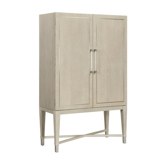 Lexicon Genoa Asian Hardwood Bar Cabinet in Light Oak