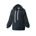 thumbnail image 2 of A2Y Women's Relax Fit Kangaroo Phone Pockets Hoodie Sweatshirts Midnight Navy M, 2 of 5