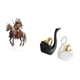 thumbnail image 5 of Adorno de mesa de caballero cisne acrílico, colección de artesanías artísticas impermeables, centro de mesa, decoración para parejas con base para est, 5 of 8