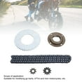 thumbnail image 3 of Kit De Cadena Y Piñón Delantero Y Trasero T8F, Cadena Ligera De 116 Eslabones Juego De Cadena De Engranajes T8F De Acero Resistente Para Vehículos Todo Terreno, 3 of 7