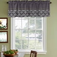 thumbnail image 3 of 2 Pack Valances for Window, Boho Purple Flower Short Curtains for Kitchen Bedroom Living Room, Abstract Bohemia Pesley Floral Rod Pocket Small Window Treatment Valance Drapes 42 x 12 Inch, 3 of 8