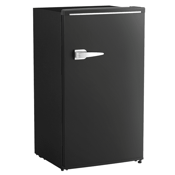 HOMCOM Mini-Frigo Rétro de 3,1 Pi3 avec Thermostat Réglable, Noir