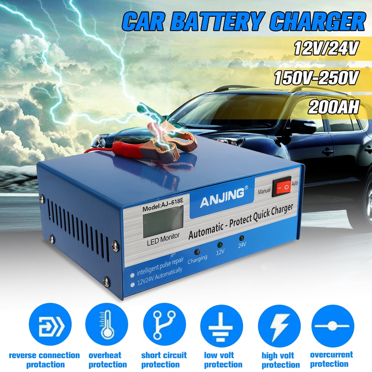 car battery charger overnight car battery charger overnight