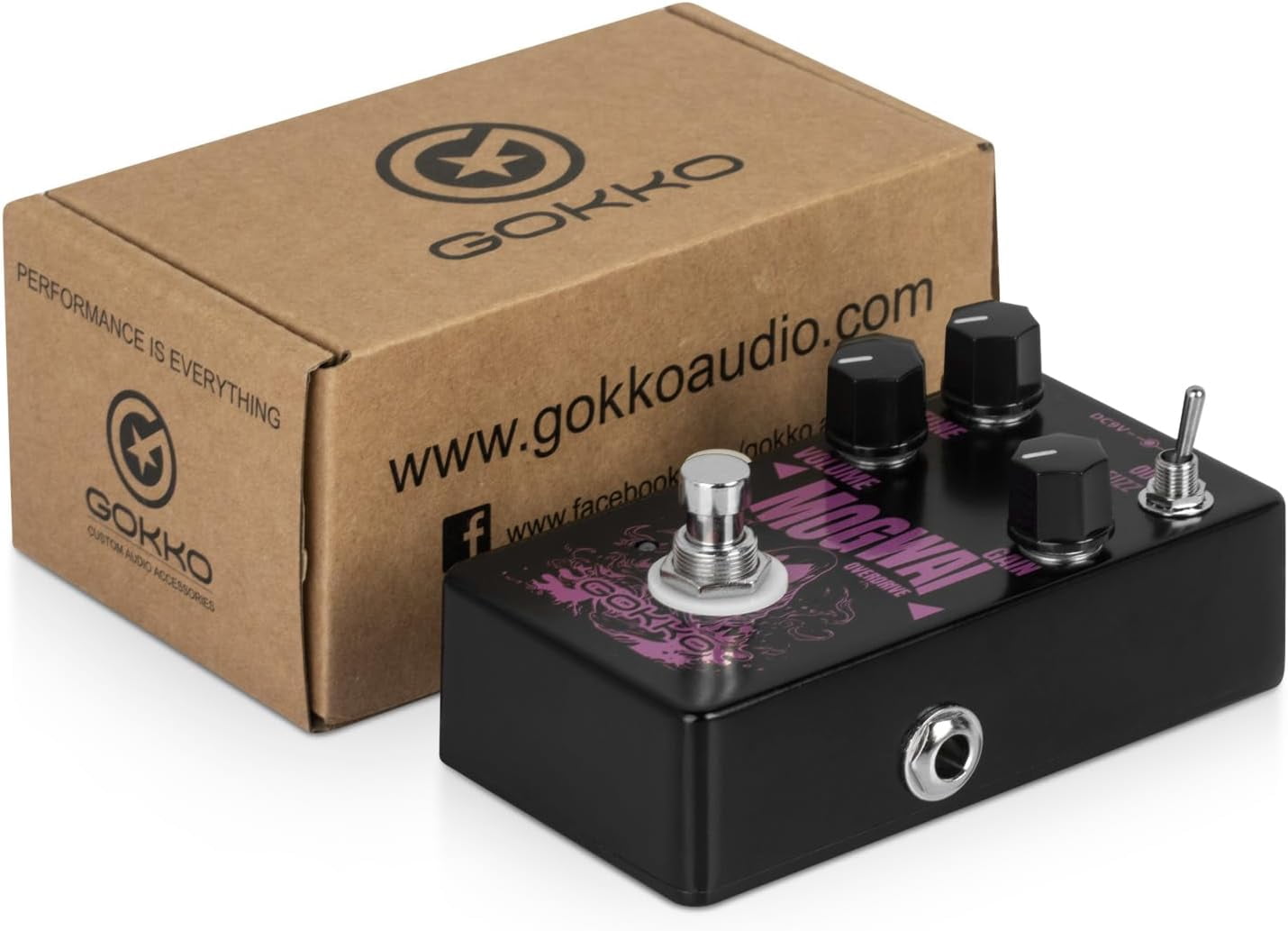 GOKKO Mogwai Overdrive Fuzz Pedal - Versatile Guitar Effects Pedal with Overdrive and Fuzz Modes - Compact Stompbox for Electric Guitarists(GK-61)