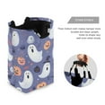 thumbnail image 3 of Yayeee Freestanding Laundry Hamper with Handle Collapsible Large Storage Basket for Clothes, Blue Cute Halloween, 3 of 7