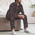 thumbnail image 7 of Naloa Valentine'S Day Men’s Pajamas Set - Long Sleeve Button Down Sleep Shirt and Pajama Bottoms Sleepwear Set-, 7 of 7