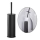 thumbnail image 1 of Cepillo de limpieza para inodoro Depurador de inodoro Decorativo Limpieza de 360 degree para baño Herramienta eficiente Agarre cómodo Mango largo Moderno negro Macarena Cepillo de limpieza para inodoro, 1 of 8
