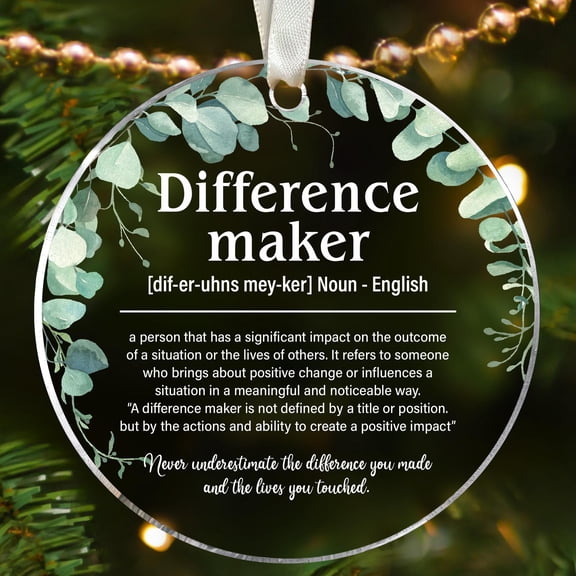 Thank You Gifts for Women, Boss, Coworkers, Teacher, Nurse, Employee - Retirement Gift for Woman, Man - Appreciation Ornaments for Manager, Mentor, Mom, Friends, BFF - Acrylic Ornament