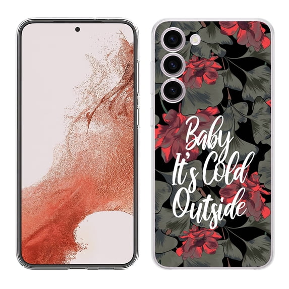TalkingCase Slim Phone Case Compatible for Samsung Galaxy S23+ Plus 2023, It's Cold Outside Print, Lightweight, Flexible, USA