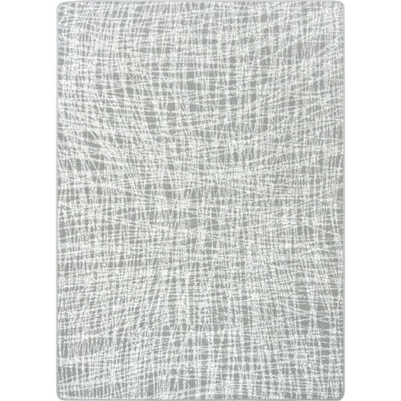 Joy Carpets Impressions Crisscross 3'10" x 5'4" Area Rug in Color Morning Fog