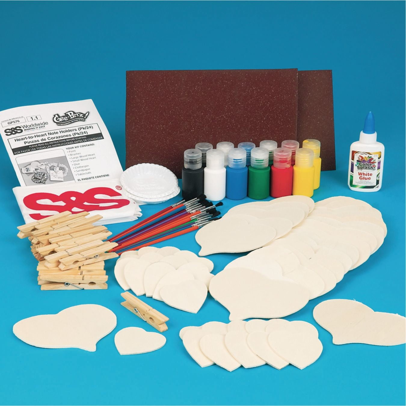 Heart-To-Heart Note Holders Craft Kit (Pack of 24)
