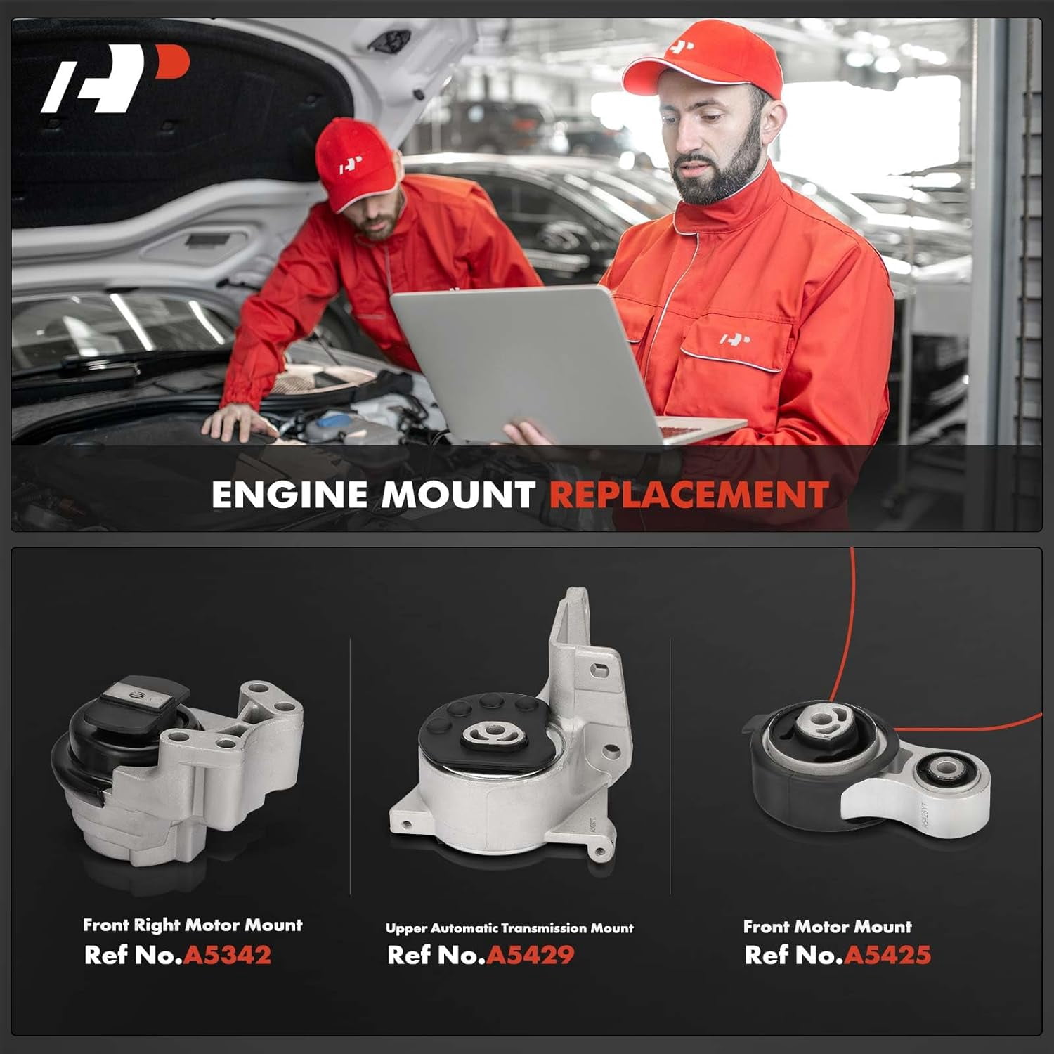 A-Premium 3PCS Engine Motor Mount Transmission Mount Torque Strut Mount Set Compatible with Ford Taurus 2008-2012, Taurus X 2008-2009, Flex 2009-2012 & Lincoln MKS 2009-2012 & Mercury Sable 2008-2009