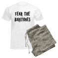 thumbnail image 6 of CafePress - Fear The Baritones Men's Light Pajamas - Men's Light Loose Fit Cotton Pajama Set, 6 of 7