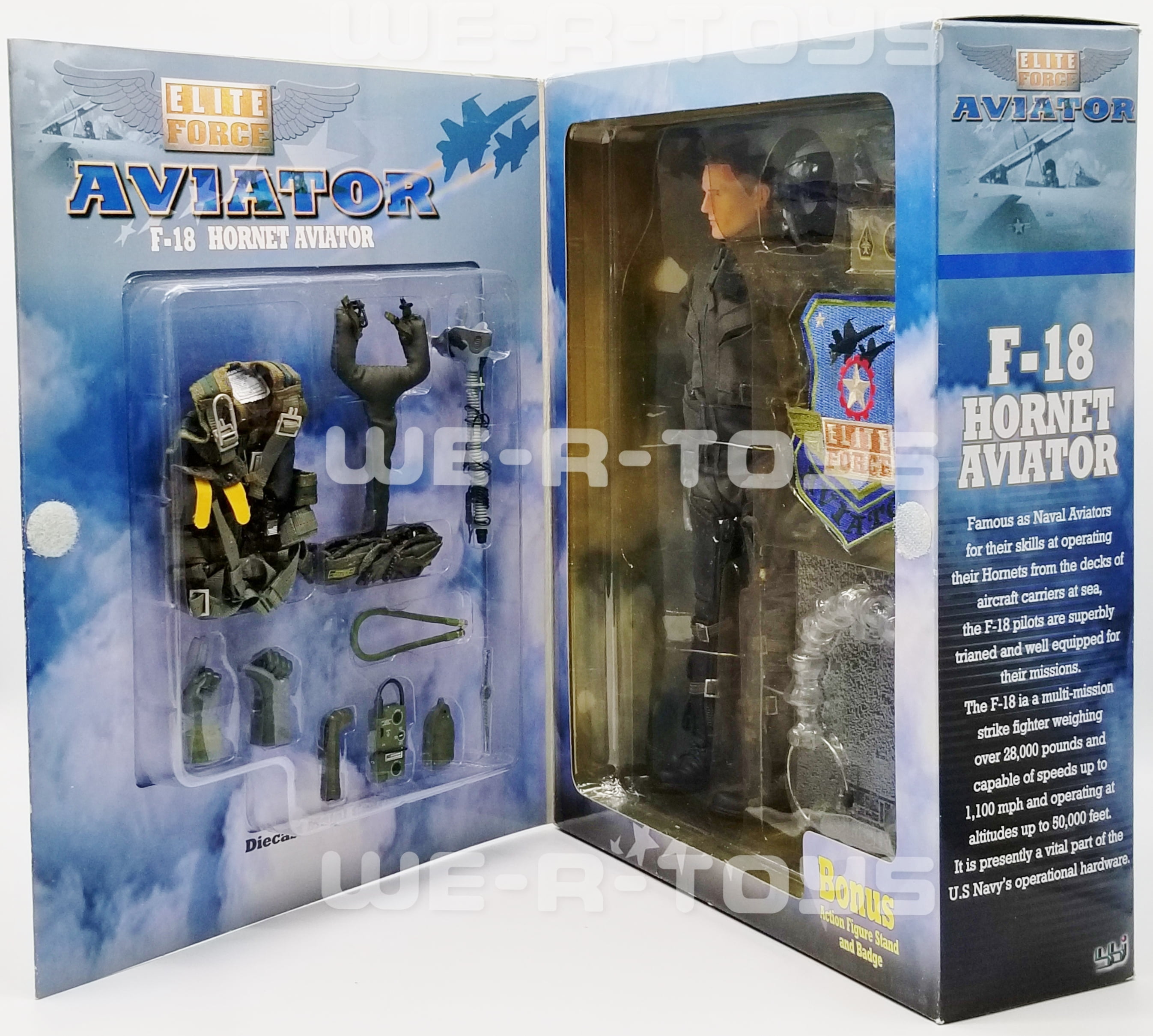 Elite Force F-18 Hornet Aviator Cougar Action Figure w Elite Force F-18 Hornet Aviator Cougar Action Figure w