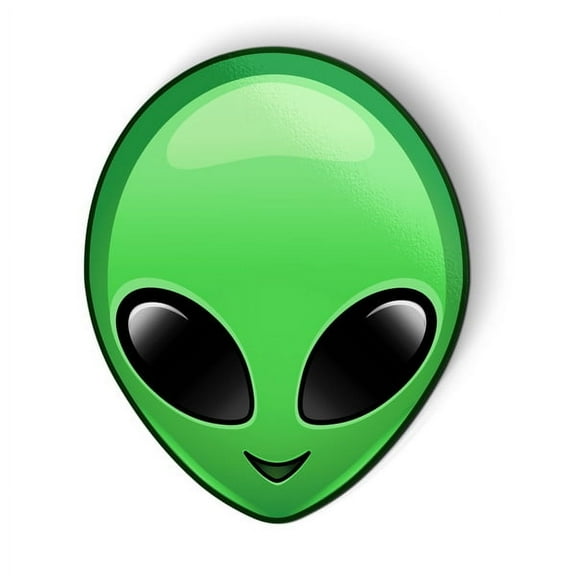 Cute Green Alien ET Space - 5" Magnet for Car Locker Refrigerator