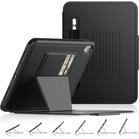 Strong Magnetic Case for iPad (A16) 11th/10th Generation 11''/10.9'', Model: A3354/A3355/A3356 A2757/A2696/A2777 (Black)