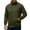 Army Green, variant on Eygvbb Men's Full Zip Jacket with Stand Collar Side Zipper Pockets Long Sleeve Casual Coat for Daily Commute Work and Outdoor Activities