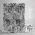 thumbnail image 4 of Shower Curtains for Bathroom-36"x72",Black Grey Gradient Waterproof Bath Curtain Grommet Shower Curtain Set with Hooks, 4 of 9