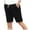 Black, variant on Men's Linen Elastic Waist Drawstring Shorts - Classic Fit for Summer Beach and Outdoor Activities