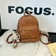 thumbnail image 1 of Bolso de mano de cuero suave de moda retro para mujer, nuevo estilo 2025, mochila pequeña versátil de color sólido, mochila de viaje, 1 of 5