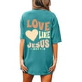 thumbnail image 5 of Womens T Shirts Shirts Graphic Tees Casual Short Sleeve Tops, 5 of 6