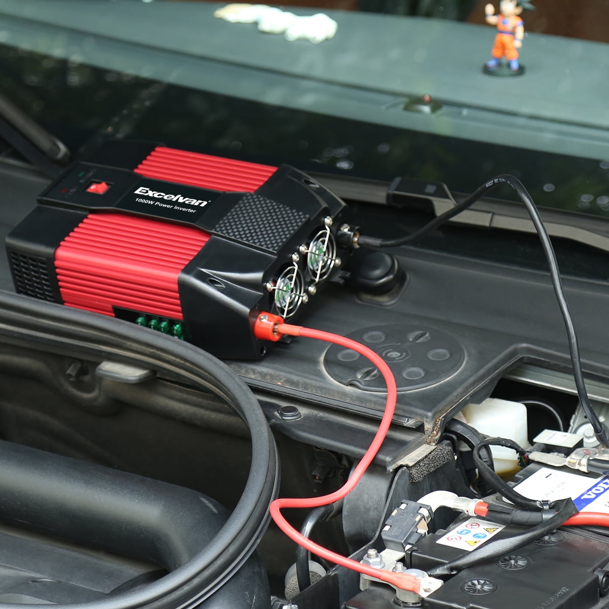 Excelvan 1000w Car Inverter 12v Dc To 110v Ac With Dual Usb Excelvan 1000w Car Inverter 12v Dc To 110v Ac With Dual Usb Port And 3 Outlet