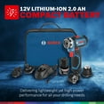 thumbnail image 3 of Bosch 5-In-1 Drill/Driver with Flexiclick System & 12 Volt 2.0 Ah Batteries, 3 of 12
