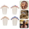 thumbnail image 2 of 4pcs Rhinestone Hair Comb Side Comb Clips Decorative Hair Combs Women Hair Accessories, 2 of 9