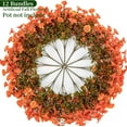 thumbnail image 4 of Artificiales Flores para Exteriores, 12 Paquetes de Flores Artificiales de Eucalipto para Macetero, Gloria Matutina Falsa para Decoración Del Hogar/porche/jardín, 4 of 6