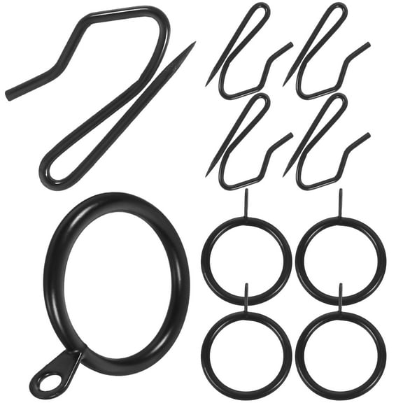 HOMEMAXS 1 Set of Eyelet Curtain Rings Thicken Curtain Rod Rings Drapery Rings with Eyelets