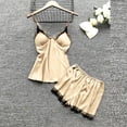 thumbnail image 3 of Lingerie Femmes Soie Robe de Dentelle Robe Babydoll Vêtements de Nuit Pyjamas Ensemble, 3 of 4