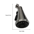 thumbnail image 4 of Inteprter Grifo de rotación de 360 ​​grados, accesorio de aireador, cabezal de ducha, boquillas difusoras de agua, accesorios de ahorro de Accesorios de baño Negro, 4 of 6