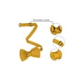 thumbnail image 3 of INSPIRE CHIC Men's Pre-Tied Bow Ties Adjustable Strap Solid Color Knitted Bowtie Yellow, 3 of 5